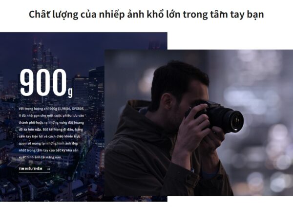 màn hình chất lượng cao giúp GFX 50S II mang lại trải nghiệm sử dụng mượt mà