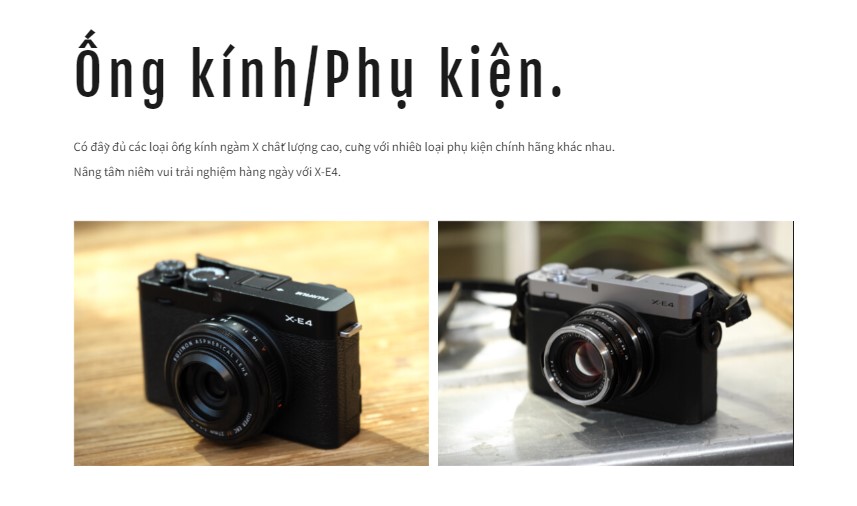 Fujifilm X-E4 không chỉ đơn thuần là một chiếc máy ảnh