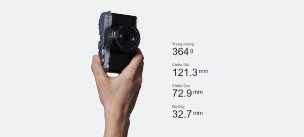 Fujifilm X-E4 tiếp tục duy trì phong cách thiết kế Rangefinder hoài cổ