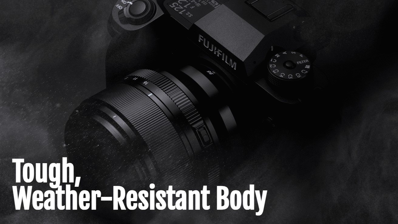 Fujifilm X-H2 được thiết kế để chống bụi, chống ẩm và chịu được thời tiết khắc nghiệt