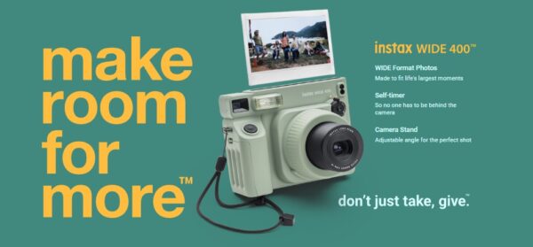 Fujifilm instax WIDE 400 là phiên bản nâng cấp của dòng instax WIDE 300