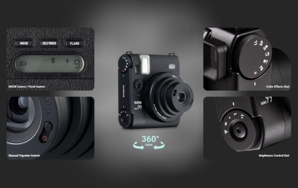 Máy ảnh Fujifilm Instax Mini 99 được trang bị hệ thống lấy nét theo vùng