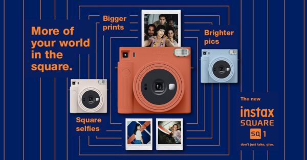 Fujifilm Instax SQUARE SQ1 với ống kính Fujifilm 65.75mm f/12.6