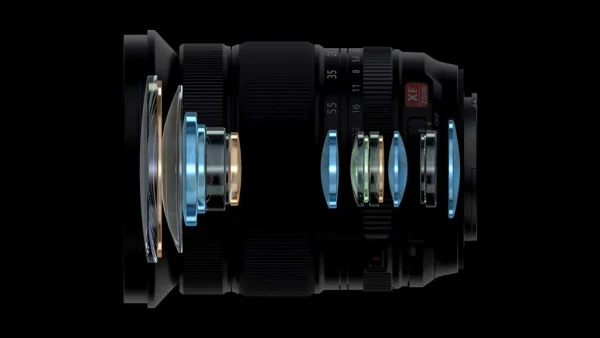Thiết kế quang học của XF 16-55mm f/2.8 R LM WR II bao gồm nhiều thành phần tiên tiến