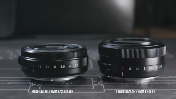 So sánh TTArtisan 27mm f/2.8 vs Fujifilm XF 27mm f/2.8 R WR